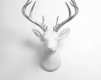 Wall Mount Decor deer head wall mount decor the xl alfred white and gold Wall Mount Decor deer head wall mount decor the xl alfred white and gold