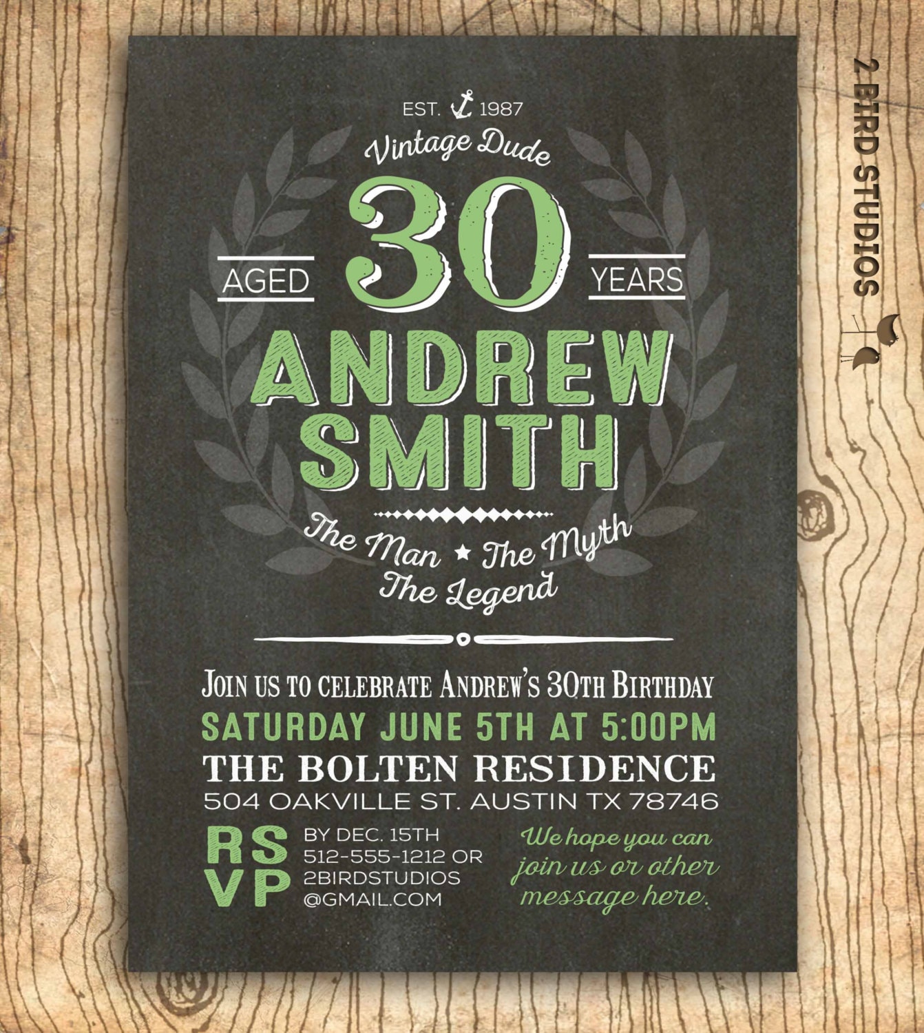 30Th Birthday Party Invitations For Men 9