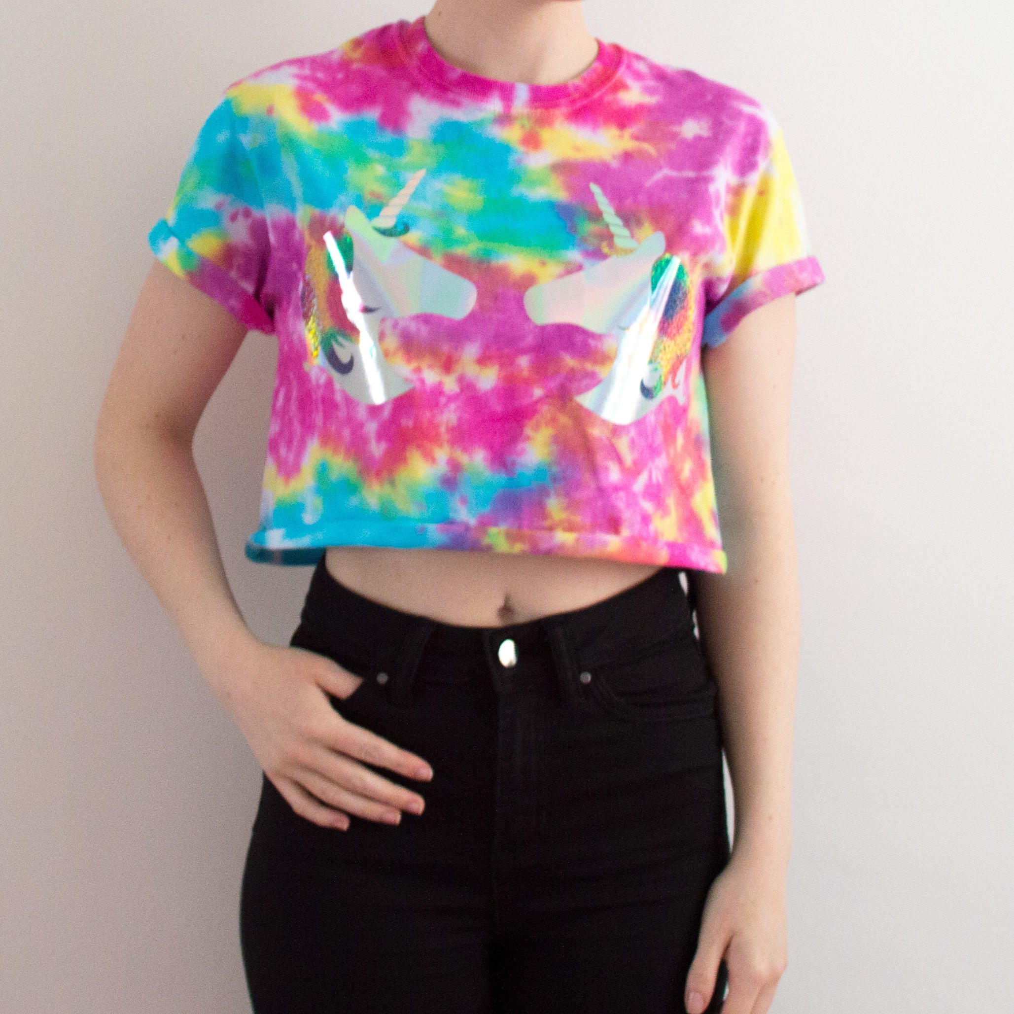 unicorn tie dye shirt diy