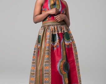 Dashiki maxi dress, African clothing for women, African dress, Ankara dress, Dashiki dress, Women's dress, Angelina dress(RAMONA maxi dress)