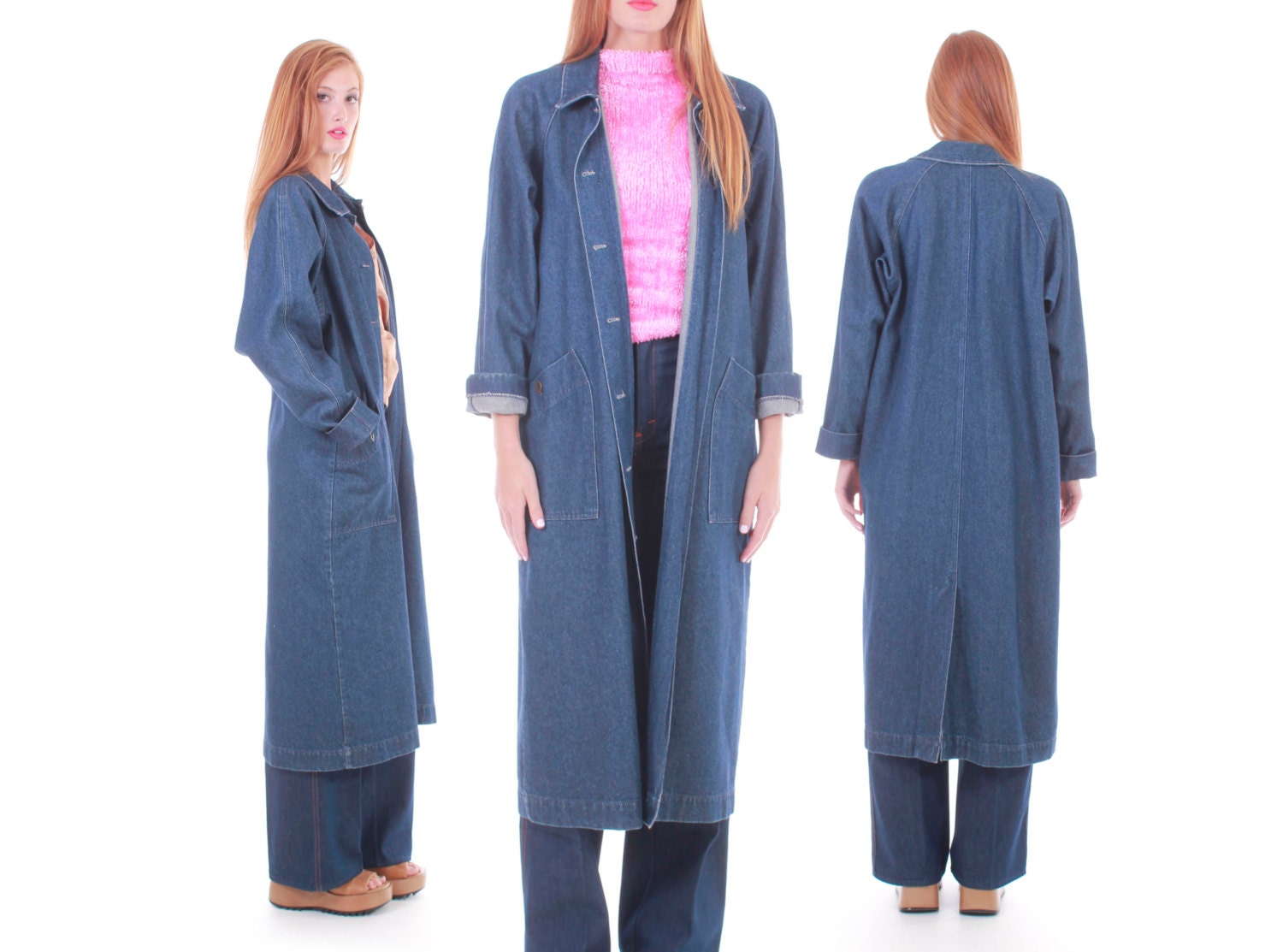 blue jean duster