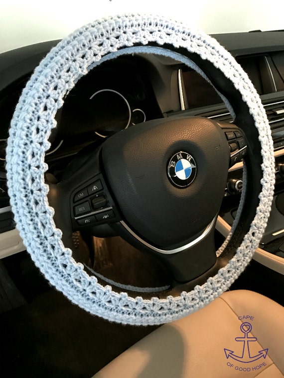 Steering wheel cover car cozy Decor crochet knit accessories
