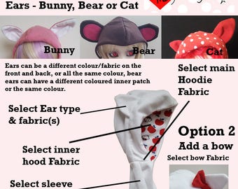Custom Hoodie for Pullip type 3/4 or Obitsu