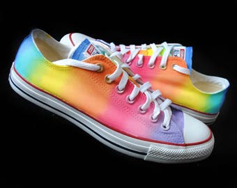 Rainbow vans | Etsy