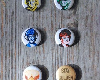 Golden Girls 1 Inch Magnets Set of 6 Dorothy, Rose, Blanche & Sophia