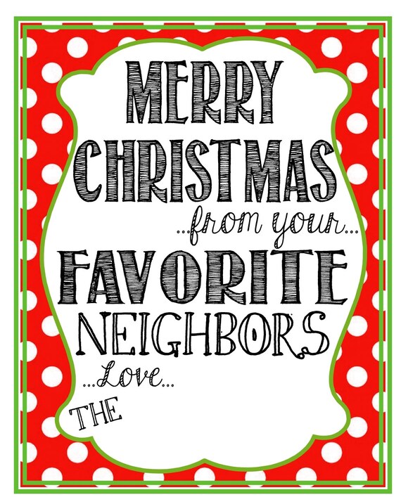 Christmas Card Sayings For Neighbors 