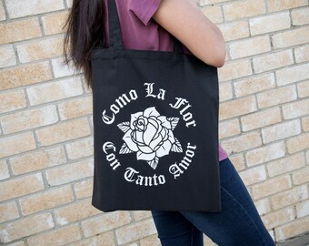 Como La Flor -Selena Quintanilla - Cotton Canvas Tote bag