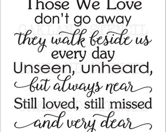 Those we love don't | Etsy