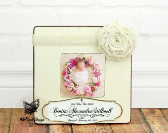 Baptism Gift GIRL Christening Gift GIRL Gift Personalized Picture Frame Baptism Gift Godchild Gift Godparent Godchild Baptism gift Godmother