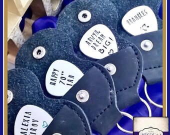 Personalised Guitar Pick - Plectrum Keyring - Father's Day Gift - Music Gift - God Father Gift - Personalised Plectrum - Custom Guitar Pick