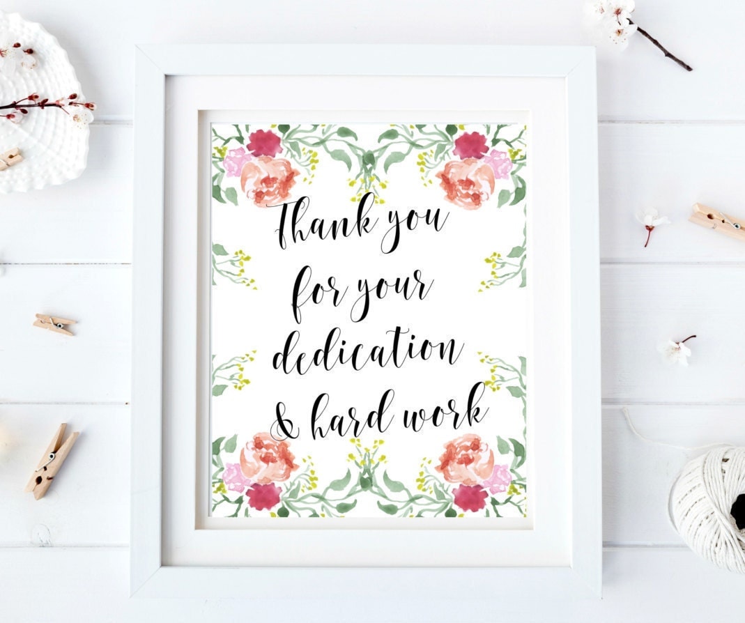 Printable appreciation Thank you poster Employee