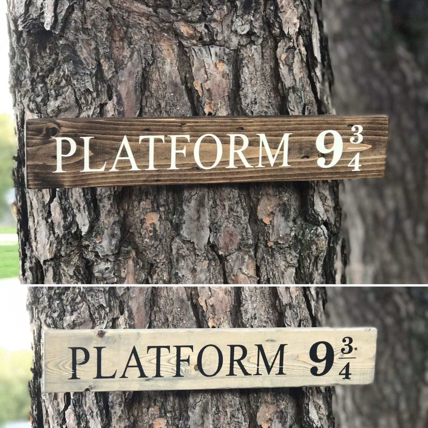 Platform 9 3/4 Wood Sign / Harry Potter Wood Sign / Hogwarts