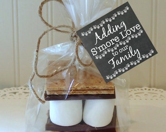 S'mores Favor Tag, Baby Shower Favors, Printable Party Tag, S'mores Bar, Wedding S'mores, Smores labels, Printable Smores Tags, Smores Party