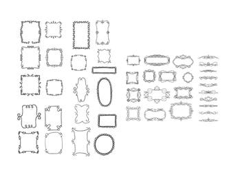 Banner svg, Frame svg, Border svg,jpg,eps,psd,ai for Design/Print/ Silhouette Cameo/Cricut and Many More
