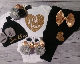 baby girl coming home outfit, baby girl clothes, newborn baby girl take home outfit, newborn girl outfit, newborn girl coming home outfit