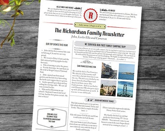 Newsletter template Etsy Newsletter template Etsy