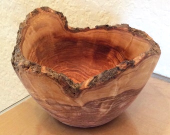 Hand Carved Olive Wood Bowl By Jack Cousin