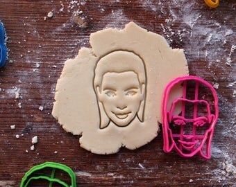 Kim Kardashian Cookie Cutter // fondant cutter // cookie stamp // for custom cookies // personalized cookie cutter