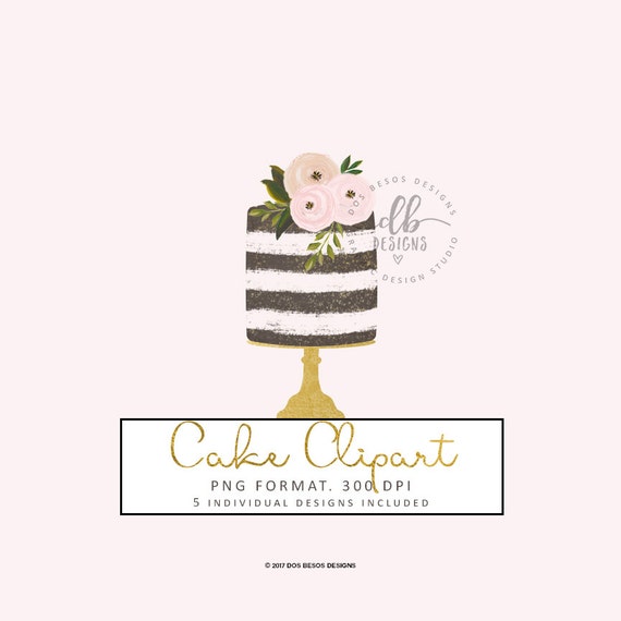 Cake Clip Art Naked Cake Design Wedding Cake Floral Cake