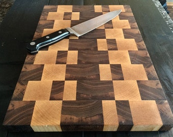 Walnut and birch end grain cutting boards