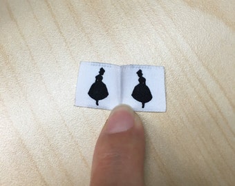 50 pcs woven label, custom clothing labels, high definition Woven Label