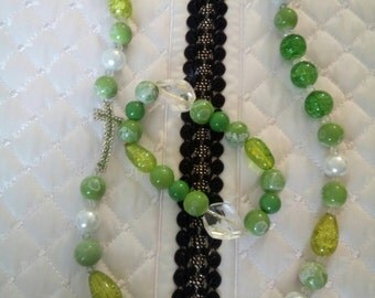 Parure di collana e bracciale