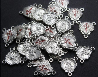 Camino de Santiago St. James Cross Rosary Centerpiece