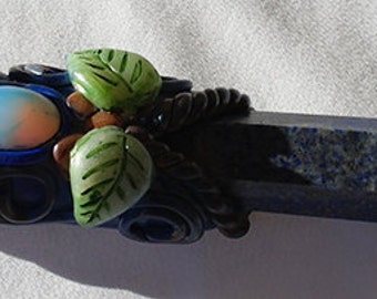 Lapis Lazuli, Opalite, Citrine Healing Wand 000782