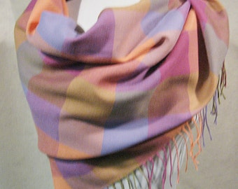 Pashmina Shawl, Pashmina Wrap, Pastel Pashmina Shawl, Pastel Pashmina Wrap, Pastel Pashmina Scarf