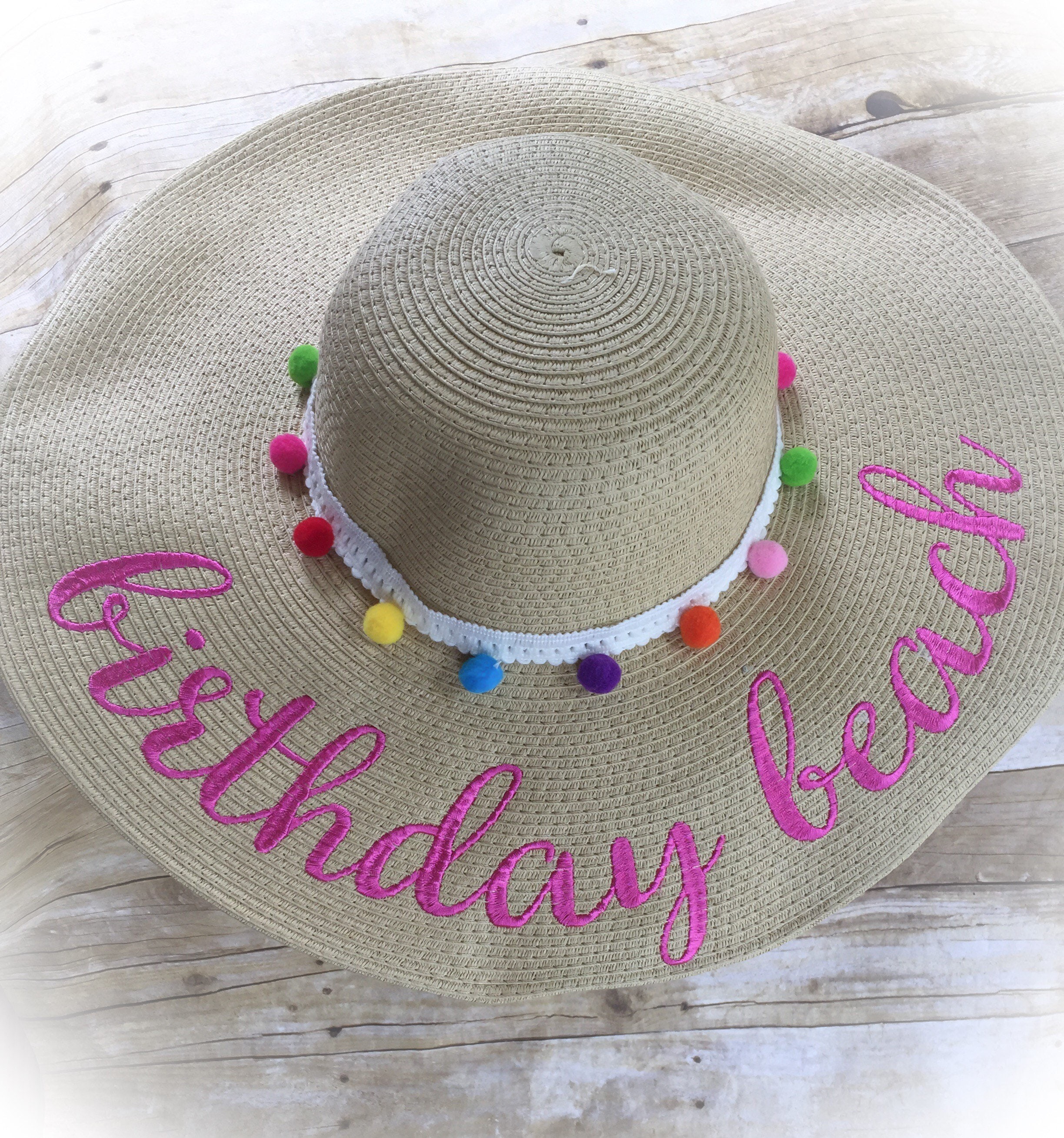 Custom Floppy Sun Hat Personalized Floppy Beach Hat
