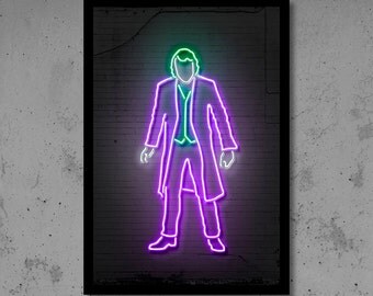 Neon Wall Art parking wall art banksy art banksy print neon art gift for him Neon Wall Art parking wall art banksy art banksy print neon art gift for him