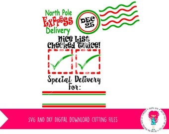 Santa Sack, Christmas Delivery SVG / DXF Cutting Files For Cricut Explore / Silhouette Cameo & PNG Clipart. Download. Commercial Use Ok