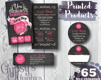 Perfectly Posh Combo Pack, Chalkboard Love, Perfectly Posh Business cards, Perfectly Posh Labels, Direct Sales Marketing Material,