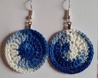 Crochet Disc Earrings