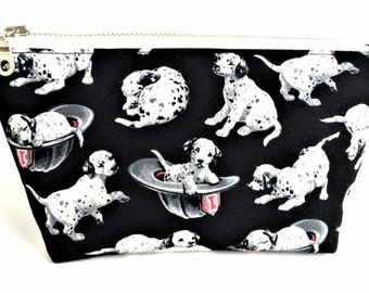 FREE U.S SHIPPING - Dalmatian Bag - Cute Makeup Bag - Gift for Dog Lover - Dog Zipper Pouch - Small Makeup Bag - Small Cosmetic Bag