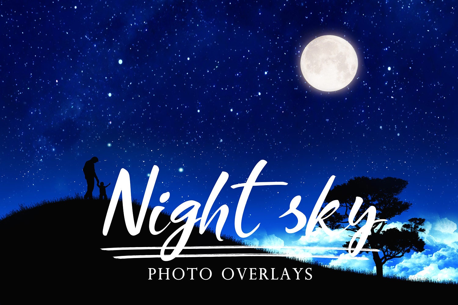 night sky overlay