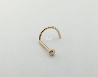 nose gauge ring stud