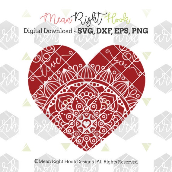 Layered Valentine Mandala Svg Ideas - Layered SVG Cut File ...