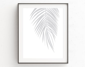 Tropical Printable | Palm Leaf Wall Art | Minimalism Poster