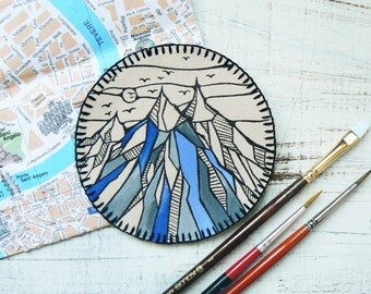 Mountain Patch Hiking Adventure Patches Camping Nature Scout Travel Back Iron On Mountain Patch Hiking Adventure Patches Camping Nature Scout Travel Back Iron On