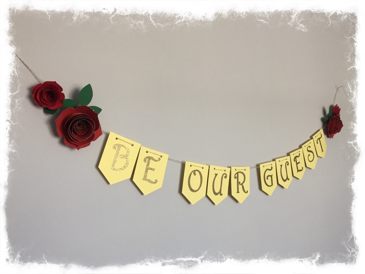 Be Our Guest Banner Beauty and the Beast Bridal Shower