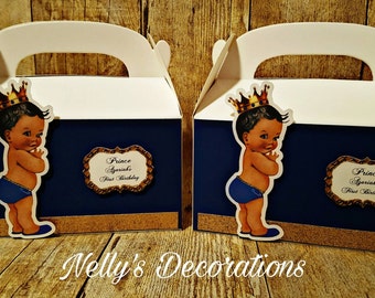Little Prince Favor Boxes |Royal Prince Favors | Royal Prince Birthday | Little Prince Birthday | Royal Blue