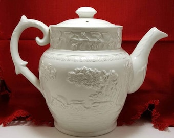 Gorgeous Hunt club ironstone T.G. green and Co antique vintage teapot