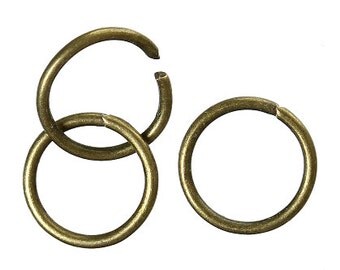 1000 Jump Rings, 8mm High Quality Bronze Tone (1U-174)