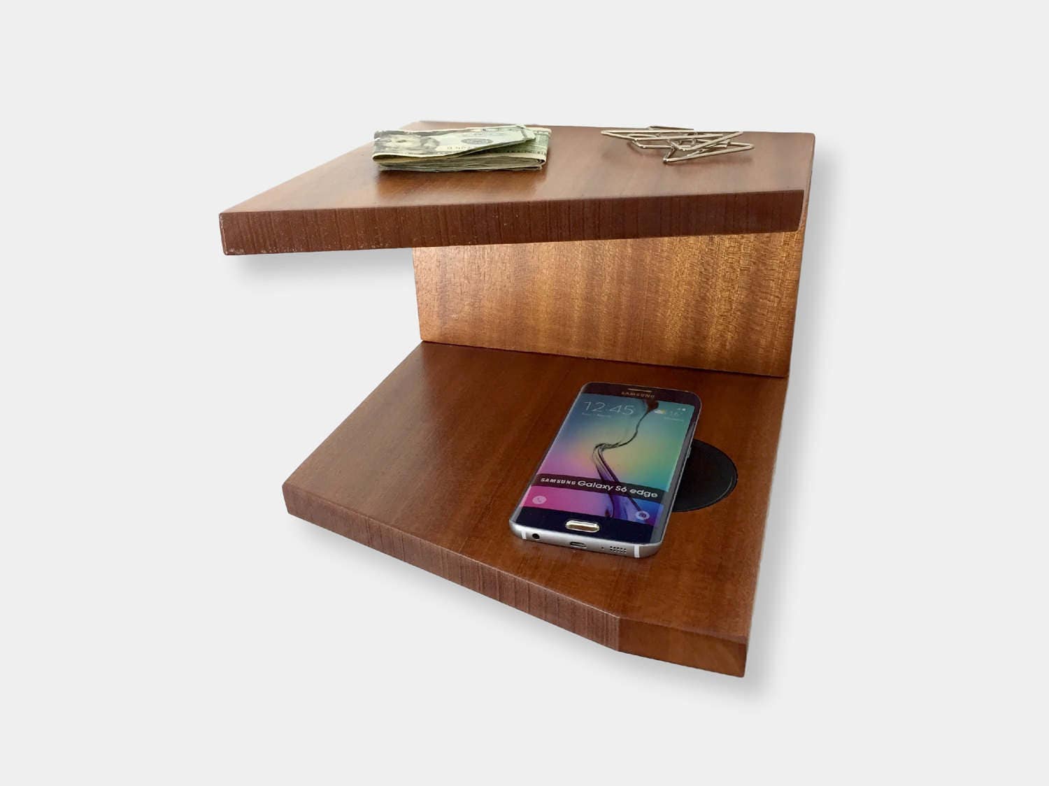 Docking Station Wall Shelf for iPhone & Samsung Wireless