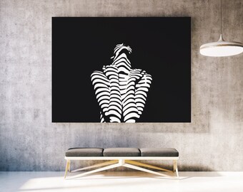 BLACK & WHITE STRIPES - Art Print // Wall Art