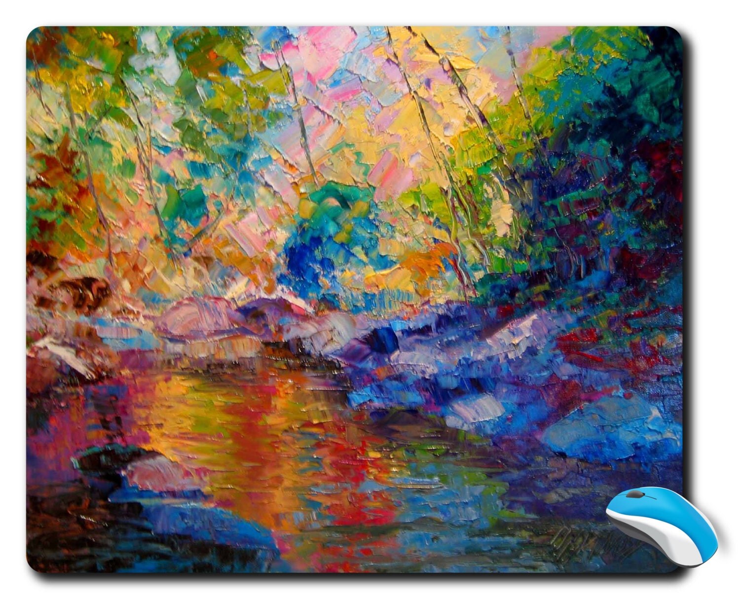 Art Mouse Pad Oil Painting Art Mousepad Office Mouse Pad