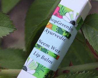 Ayurvedic neem wax lip balm Antiseptic lip balm Ayurvedic treatment lip balm Neem lip balm Aloe neem lip care balm Antiseptic lip care Lips