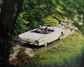 1962 Ford Thunderbird ad. Ford Thunderbird ad. 1962 Ford Thunderbird convertible.
