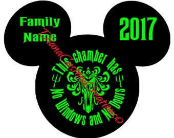 Haunted mansion Mickey Head SVG Cricut Silhouette